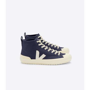 Men's Veja NOVA HT CANVAS High Tops Blue | SG 104DFM